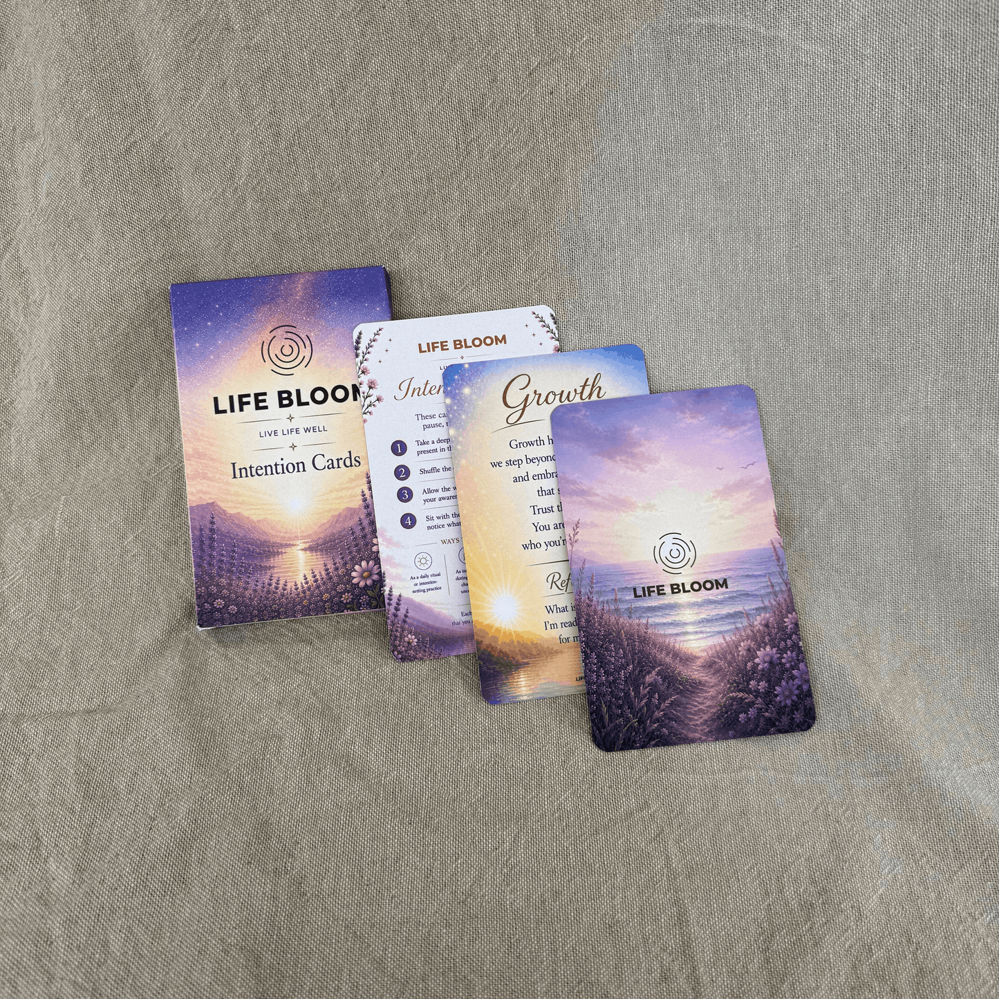 Life Bloom Intention Cards