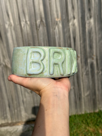 Customised Ceramic Dog/Cat/Pet Bowls | 3D Lettering | Pre-Order