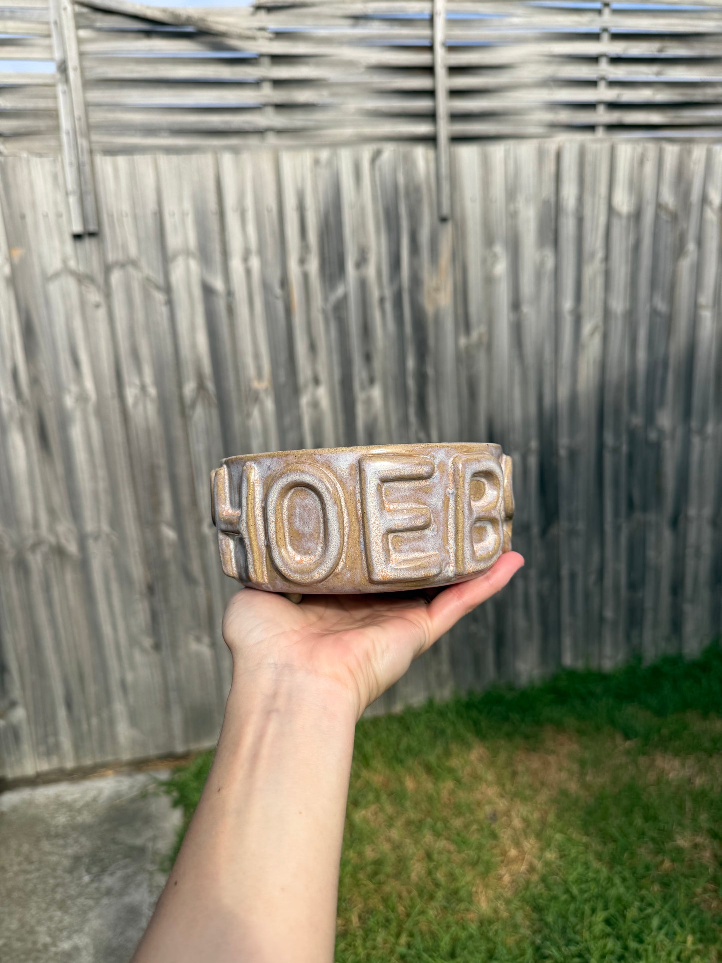 Customised Ceramic Dog/Cat/Pet Bowls | 3D Lettering | Pre-Order