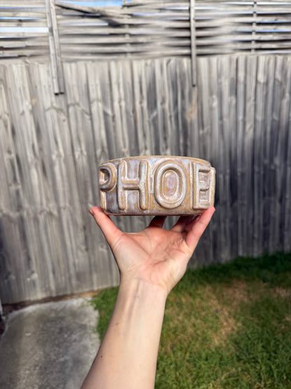 Customised Ceramic Dog/Cat/Pet Bowls | 3D Lettering | Pre-Order