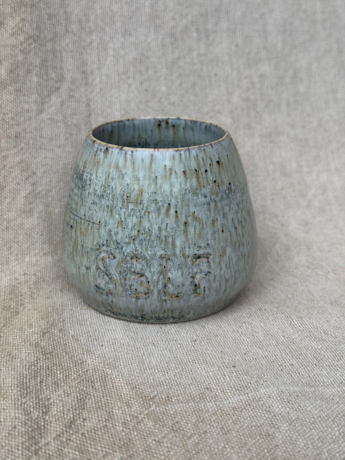 Handmade Ceramic 'SELF' Cacao Cup