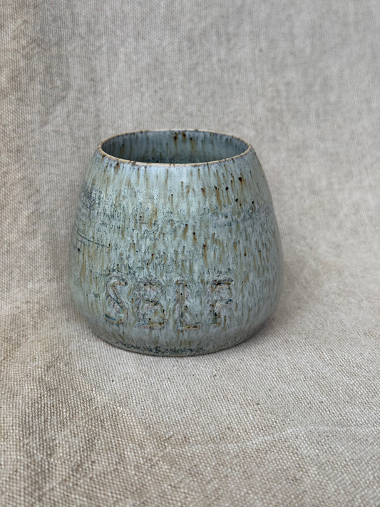 Handmade Ceramic 'SELF' Cacao Cup