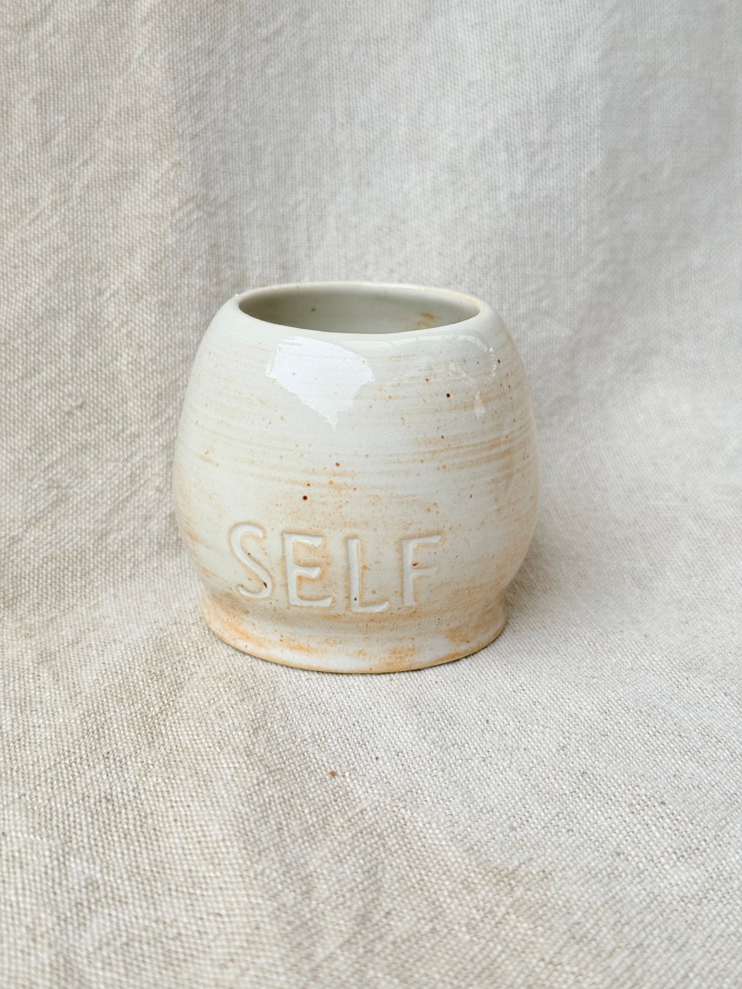 Handmade Ceramic 'SELF' Cacao Cup