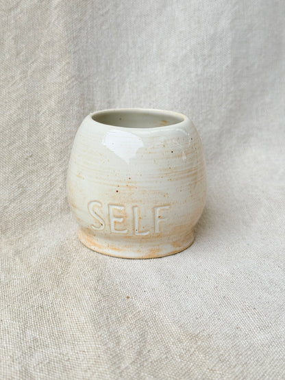 Handmade Ceramic 'SELF' Cacao Cup