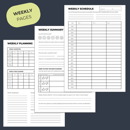 Life Bloom Journal | Wire-Bound Life Planning Tool | A5